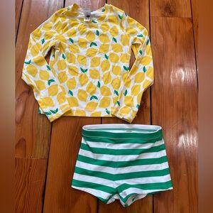 Hanna Andersson rash guard and short set size 8